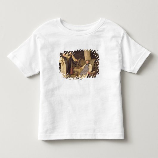 1つのガラス余りにも多く トドラーTシャツ (正面)