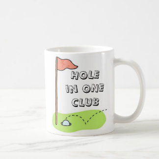 1つのクラブのゴルフ穴はパーソナライズなカスタムを遊ばします コーヒーマグカップ
