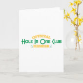 1つのクラブ会員の公式ホール カード (黄色い花)