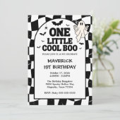 1つのクール小さなブハロウィーン1日の誕生日 招待状 (スタンド正面)