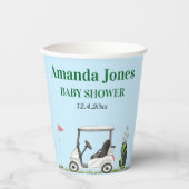 1つのゴルフの赤ちゃんシャワーの穴 紙コップ (正面)