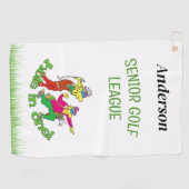 1つのゴルフタオルのシニア穴 ゴルフタオル (横)