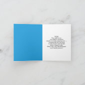 1つのゴルフボールの穴のおめでとう祝 カード (内部)