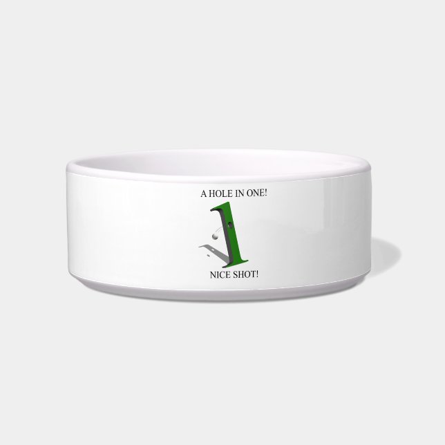 1つのゴルフボールの穴 ボウル (左)