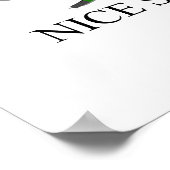 1つのゴルフボールの穴 ポスター (角)