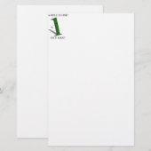 1つのゴルフボールの穴 便箋 (正面/裏面)