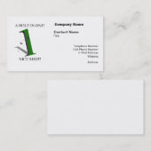 1つのゴルフボールの穴 名刺 (正面/裏面)