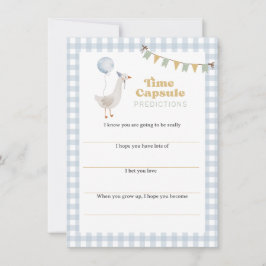 1つのシリ―なガチョウのタイムカプセル メッセージカード 招待状