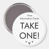 1つのシンプル磁石を取る – カスタマイズ マグネット (正面/裏面)