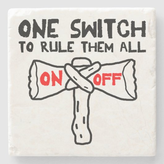 1つのスイッチですべてのルールを設定 ストーンコースター (正面)