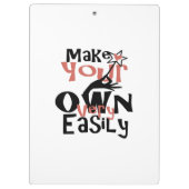 1つのステップで簡単に自分を作る クリップボード (裏面)