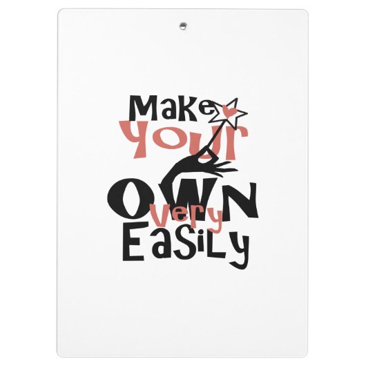 1つのステップで簡単に自分を作る クリップボード (裏面)