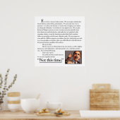 1つのスピーチ。ワンドリーム ポスター (キッチン)