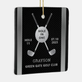 1つのセラミックオーナメントのゴルフホール セラミックオーナメント (右)