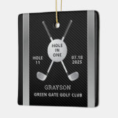 1つのセラミックオーナメントのゴルフホール セラミックオーナメント (左)