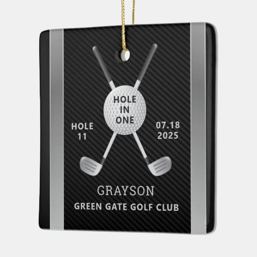 1つのセラミックオーナメントのゴルフホール セラミックオーナメント (左)