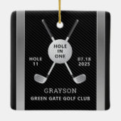 1つのセラミックオーナメントのゴルフホール セラミックオーナメント (裏面)