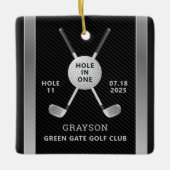 1つのセラミックオーナメントのゴルフホール セラミックオーナメント (正面)