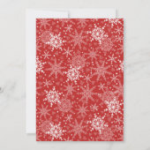 1つのダーフルな年のクリスマスの最初の誕生日 招待状 (裏面)