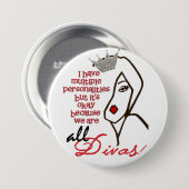 1つのティアラ以下私達は立ちます! 缶バッジ (正面&裏面)