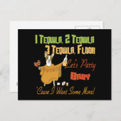 1つのテキーラ2のテキーラ3のテキーラの床 ポストカード (正面/裏面)