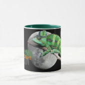 1つのトカゲの月のマグ マグカップ (中央)