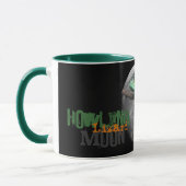 1つのトカゲの月のマグ マグカップ (左)