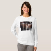 1つのトレーサに4つのボールのラウンドの均等なミックス Tシャツ (正面フル)