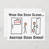 1つのドアが閉じたときの冗長性 ポストカード (正面/裏面)