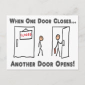 1つのドアが閉じたときの冗長性 ポストカード (正面)