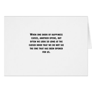 1つのドアが閉まる時