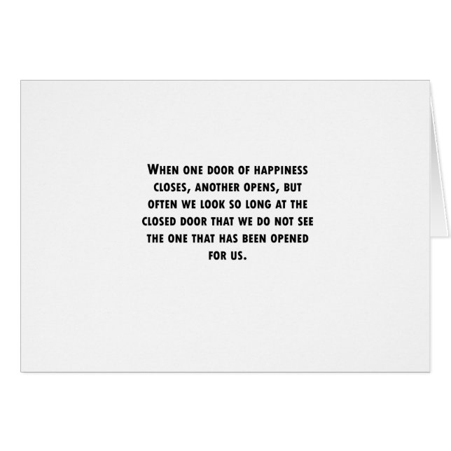 1つのドアが閉まる時 (正面横)