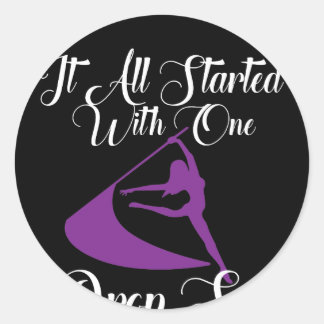 1つのドロップスピンでカラーガードを開始 ラウンドシール