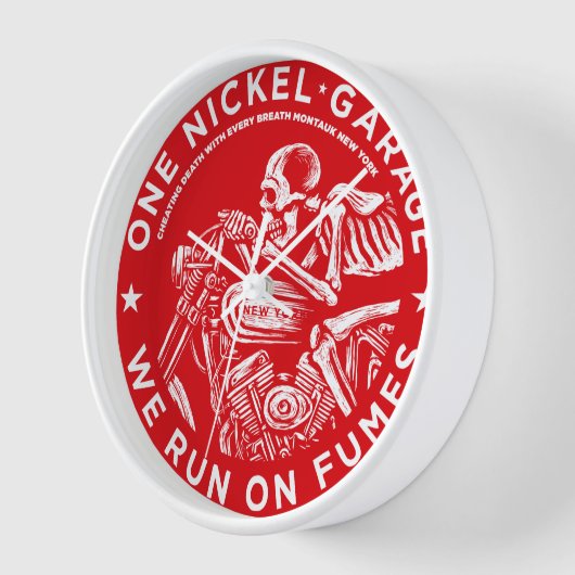 1つのニッケルのガレージ。壁走時計のR/Wを開始 壁時計 (傾斜)