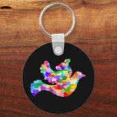 1つのハート キーホルダー (正面)