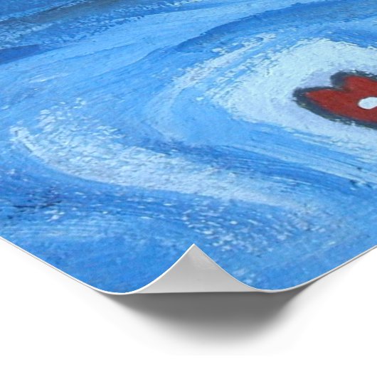 1つのハート ポスター (角)