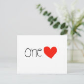 1つのハート!ポストカード! ポストカード (スタンド正面)