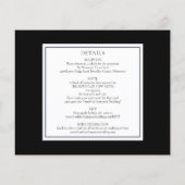 1つのフォトウェディングクラシック招待で予算を全て (裏面)