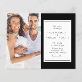 1つのフォトウェディングクラシック招待で予算を全て