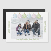 1つのフォトクリスマスオーナメント編集可能 (正面/裏面)