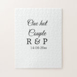 1つのホットアドカップル名イニシャル文字文字日 ジグソーパズル<br><div class="desc">私たちのような恋人のために</div>