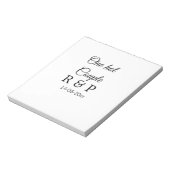 1つのホットアドカップル名イニシャル文字文字日 ノートパッド (回転)