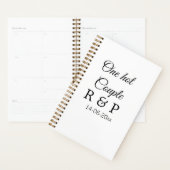 1つのホットアドカップル名イニシャル文字文字日 プランナー手帳 (ディスプレー)