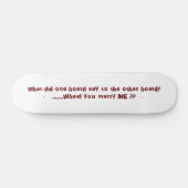 1つのボードは他のボードに何と言った？..... スケートボード (横)