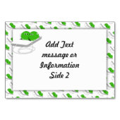 1つのポッドに2つのエンドウ豆(テキストを追加) テーブルナンバー (裏面)