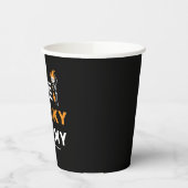 1つのマ不気味ムハロウィーンマッチングファミリーカスタム 紙コップ (左)