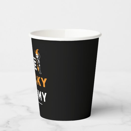 1つのマ不気味ムハロウィーンマッチングファミリーカスタム 紙コップ (左)