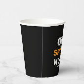 1つのマ不気味ムハロウィーンマッチングファミリーカスタム 紙コップ (右)