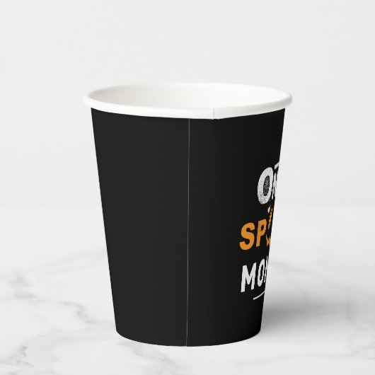 1つのマ不気味ムハロウィーンマッチングファミリーカスタム 紙コップ (右)