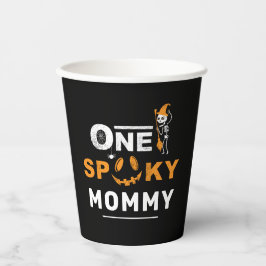 1つのマ不気味ムハロウィーンマッチングファミリーカスタム 紙コップ